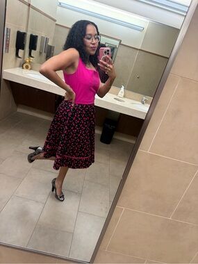 Midi Cherry Skirt